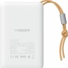 Veger W1151 MagOn Magnetic Wireless Power Bank 10000mAh 15W με Θύρα USB-A και Θύρα USB-C White