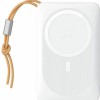 Veger W1151 MagOn Magnetic Wireless Power Bank 10000mAh 15W με Θύρα USB-A και Θύρα USB-C White