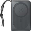 Veger W1151 MagOn Magnetic Wireless Power Bank 10000mAh 15W με Θύρα USB-A και Θύρα USB-C Dark Grey
