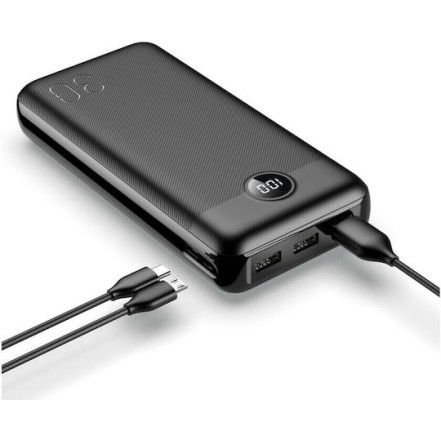 Veger L30 Power Bank 30000mAh 20W με 3 Θύρες USB-A και Θύρα USB-C Μαύρο