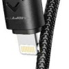 Veger V105 Braided USB to Lightning Cable 1.2m Μαύρο
