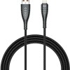 Veger V105 Braided USB to Lightning Cable 1.2m Μαύρο