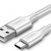 Ugreen Braided USB 2.0 Cable USB-C male - USB-A Λευκό 2m (60133)