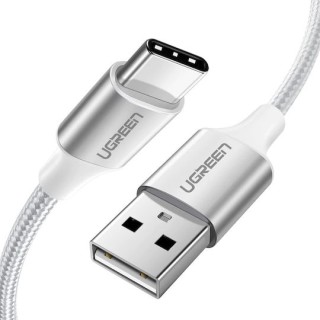 Ugreen Braided USB 2.0 Cable USB-C male - USB-A Λευκό 2m (60133)