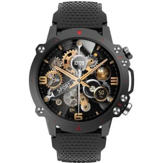 iXchange SW-07 Smartwatch με Παλμογράφο (Μαύρο)