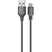 WK WDC-092 Regular USB 2.0 to micro USB Cable Μαύρο 2m