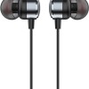 Recci REP-L37 In-ear Handsfree Ακουστικά με Βύσμα 3.5mm Ασημί
