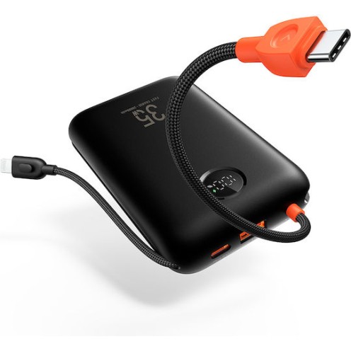 Veger W2068 Power Bank 20000mAh 35W με Θύρα USB-A και Θύρα USB-C Μαύρο