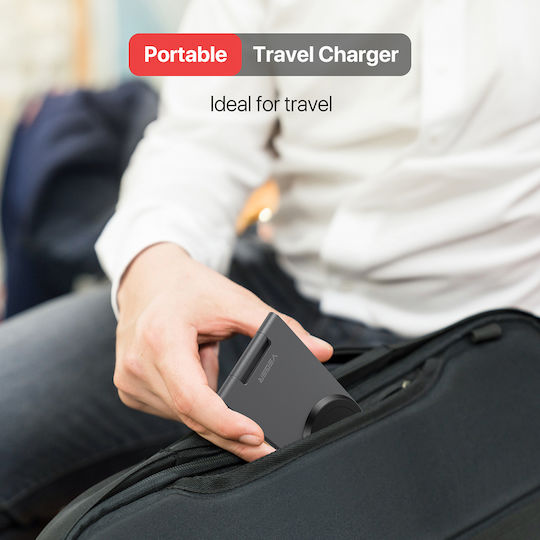 Veger Q7 Αλουμινίου Μαγνητικός Ασύρματος Φορτιστής Qi2 15W Μαύρος