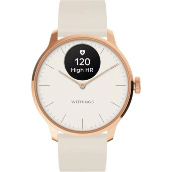 Withings ScanWatch Light Stainless Steel 37mm Αδιάβροχο με Παλμογράφο (Sand)