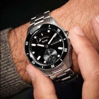 Withings Scanwatch Nova Stainless Steel 42mm Αδιάβροχο με Παλμογράφο (Black)