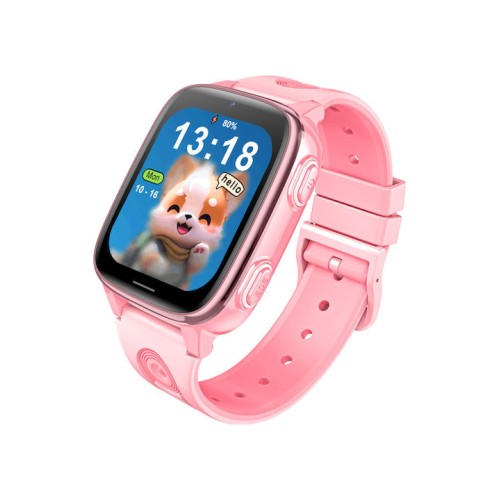 INTIME GPS Smartwatch για παιδιά 1.83" κάμερα 4G IPX5 Ροζ (IT-073)