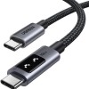 Ugreen LED USB 2.0 Cable USB-C male - USB-C 100W Black 1m (35501)