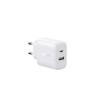 Ugreen Charger Without Cable with USB-A Port and USB-C Port 20W Quick Charge 4.0 Whites (X227)
