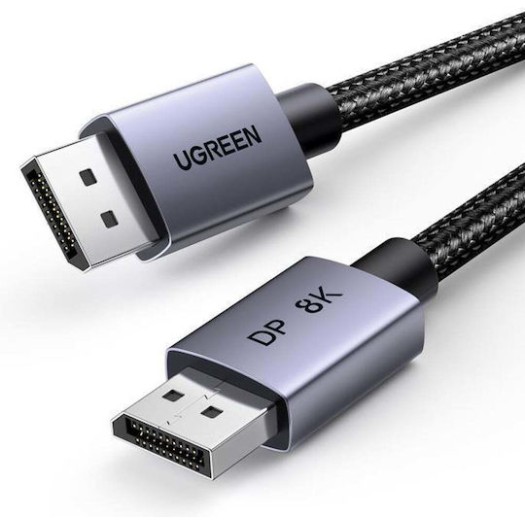 Ugreen DisplayPort 1.4 DP120 cable, 8K 60Hz, 32.4Gbps, 3m Black 25906