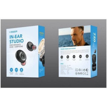 Veger XG08 In-ear Bluetooth Handsfree Ακουστικά Μαύρα