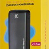 PowerBank Powertech 22.5W 20000mAh Black (PT-1327)