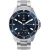 Withings Scanwatch Nova Stainless Steel 42mm Αδιάβροχο με Παλμογράφο (Dark Blue)