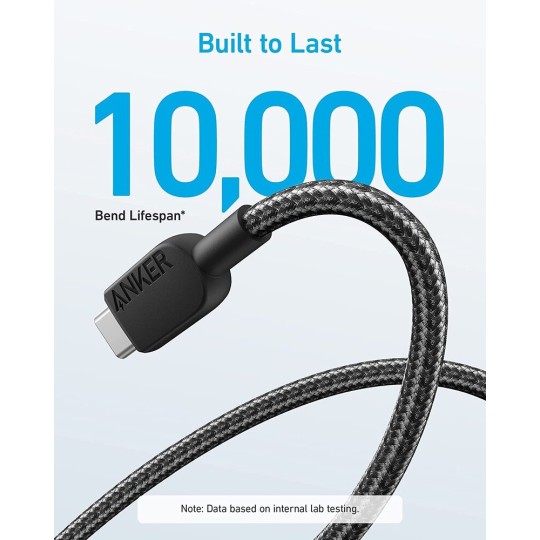 Anker 310 Cable Two Pack USB-A to USB-C 60W 1m Braided