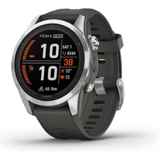 Garmin Fenix 7S Pro Solar Stainless Steel 42mm Silver with Graphite Band (010-02776-01) Garmin Fenix 7S Pro Solar Stainless Steel 42mm Silver with Graphite Band (010-02776-01)