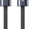 WK Braided USB 2.0 Cable USB-C male - USB-C 240W 1m Μαύρο
