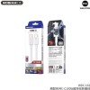 WK WDC-182 USB 2.0 Cable USB-C male - USB-C 100W Λευκό 1m (250682)