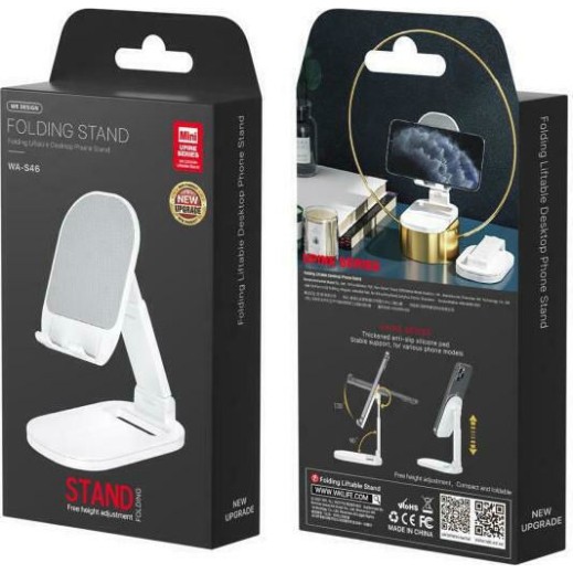 WK WA-S46 Βάση Γραφείου για Κινητό Λευκό