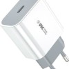 WK Φορτιστής Χωρίς Καλώδιο με Θύρα USB-C 20W Power Delivery Λευκός (WP-U55)