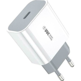 WK Φορτιστής Χωρίς Καλώδιο με Θύρα USB-C 20W Power Delivery Λευκός (WP-U55)