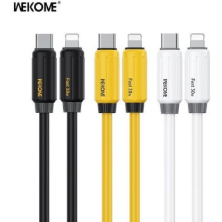 WK Wdc-29 USB-C to Lightning Cable 30W 1m Μαύρο