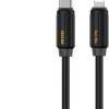 WK Wdc-29 USB-C to Lightning Cable 30W 1m Μαύρο