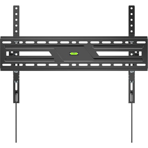 Powertech PT-1370 Βάση Τηλεόρασης Τοίχου έως 86" και 75kg Ασημί