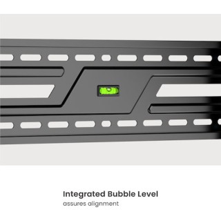 Powertech PT-1370 Βάση Τηλεόρασης Τοίχου έως 86" και 75kg Ασημί