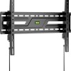 Powertech PT-1370 Βάση Τηλεόρασης Τοίχου έως 86" και 75kg Ασημί