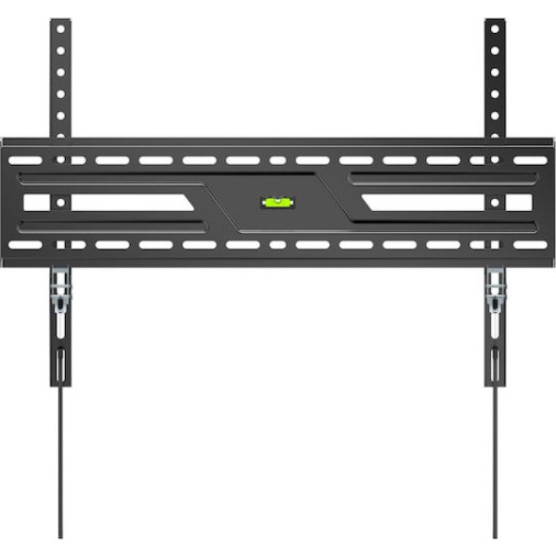 Powertech PT-1371 Βάση Τηλεόρασης Τοίχου έως 86" και 75kg Ασημί