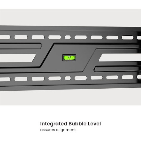 Powertech PT-1371 Βάση Τηλεόρασης Τοίχου έως 86" και 75kg Ασημί