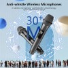 JYX Σύστημα Karaoke JYX-T19-T με Ασύρματα Μικρόφωνα σε Μαύρο Χρώμα