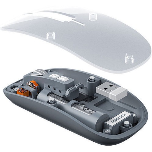 Recci RCS-M01 Ασύρματο Ποντίκι Γκρι