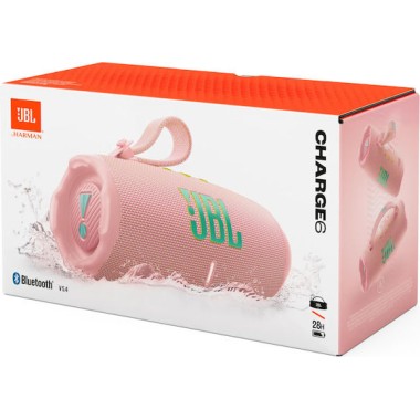 JBL Charge 6 Portable Bluetooth Speaker Pink