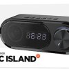 Recci Dynamic Island RSK-W41 Bluetooth Φορητό Ασύρματο με Ξυπνητήρι Black
