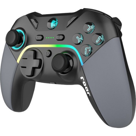 Roar RR-0022 Ασύρματο Gamepad για Android / PC / Switch / iOS Μαύρο