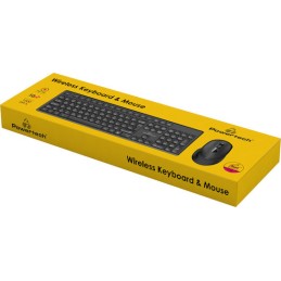 Powertech PT-1151 Ασύρματο Σετ Πληκτρολόγιο & Ποντίκι Ελληνικό Γκρι