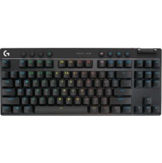 Logitech Pro X TKL Ασύρματο Gaming Μηχανικό Πληκτρολόγιο Tenkeyless RGB (920-012136)