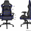 Anda Seat Dark Knight Καρέκλα Gaming Δερματίνης με Ρυθμιζόμενα Μπράτσα Μαύρη