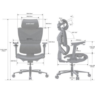 Anda Seat X-Air Pro Black Celeste Καρέκλα Gaming