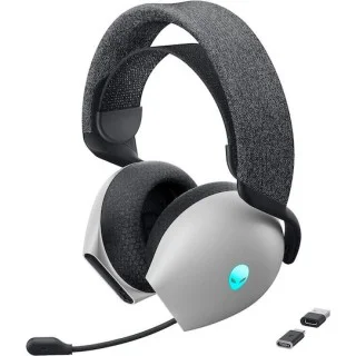Alienware Dual Mode Ασύρματο Over Ear Gaming Headset AW720H (Lunar Light)