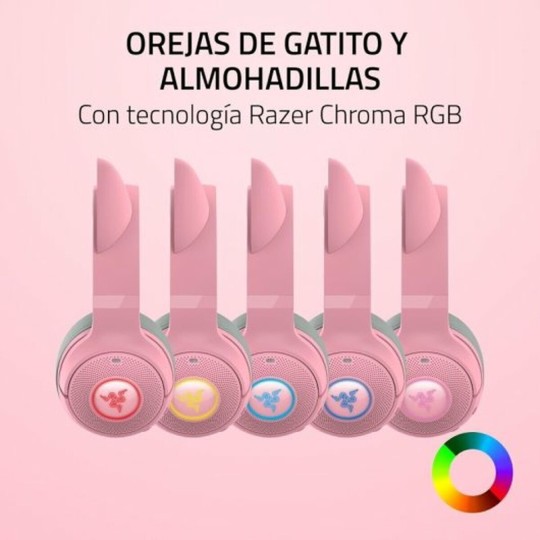 Razer Kraken Kitty V2 RGB 7.1 Gaming Headset Bluetooth 5.2 Quartz Edition (RZ04-04860100-R3M1)