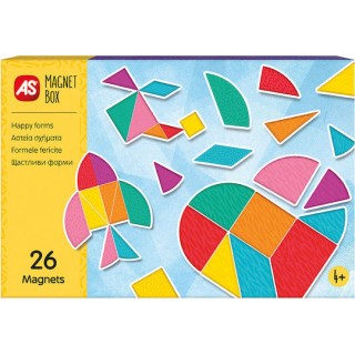AS Παιχνίδι Κατασκευών Χάρτινο Magnet Box Αστεία Σχήματα Εκπαιδευτικοί Μαγνήτες για Παιδιά 4+ Ετών