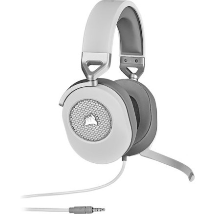Corsair HS65 Surround Over Ear Gaming Headset with Connection 3.5mm White