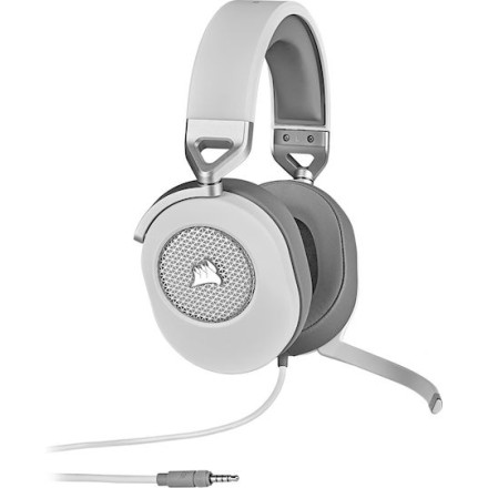 Corsair HS65 Surround Over Ear Gaming Headset with Connection 3.5mm White